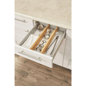 Better Homes & Gardens 2PC Bamboo Kitchen Organizer Expandable Drawer Dividers